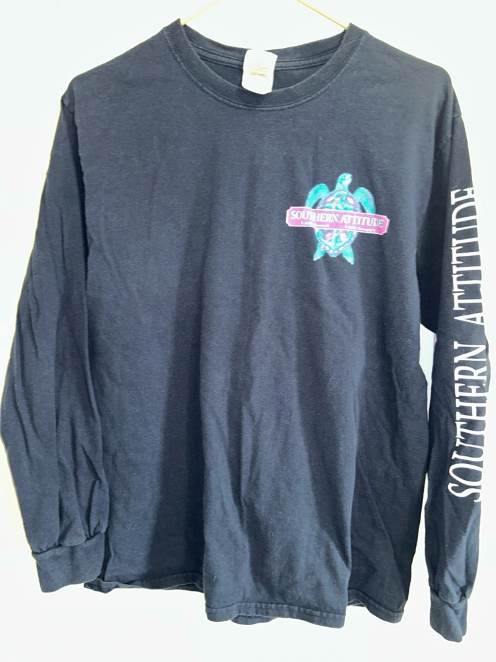 Gildan Navy Ultra Cotton T-Shirt with White Label